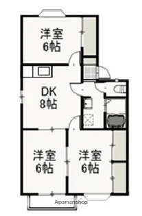 グランドール中井 A【2階】の間取り