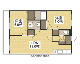 ピュアライフ津高【2階】の間取り