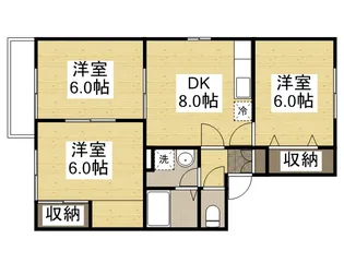 パークサイドなんば C【2階】の間取り