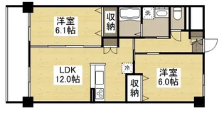 福富リングマンション【1階】の間取り