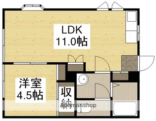 モントーレ堀南【202号室】の間取り