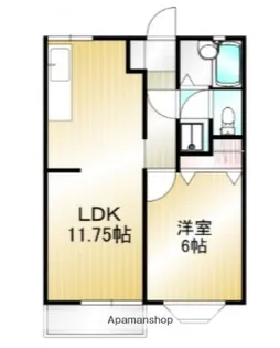 コーポピクニック【1階】の間取り