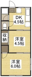 土田コーポ【1階】の間取り