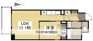 STUDIO昭和町【5階】の間取り