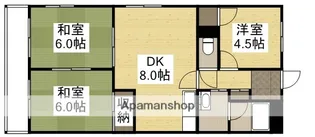 シティハイツ清水【401号室】の間取り