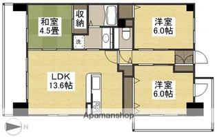 アルファライフ岡山駅南【3階】の間取り