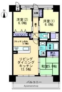 アルファライフ岡山駅南【4階】の間取り