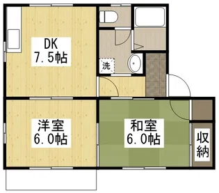 タウニィ小橋【1階】の間取り