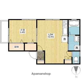 ラクディーナ【1階】の間取り