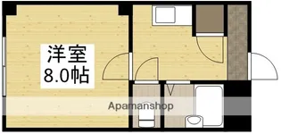 シャンテ後楽園【2階】の間取り