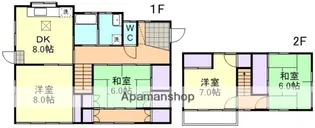 岡山県倉敷市笹沖【一戸建】の間取り