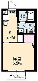 ラ・コート津倉【2階】の間取り