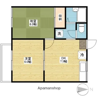 レジデンス乙多見【1階】の間取り