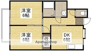 メゾンエスポアールB【205号室】の間取り
