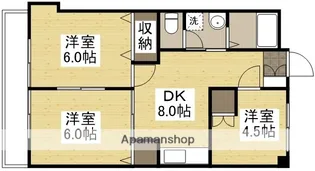 赤田ハイツ【1階】の間取り