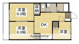 赤田ハイツ【1階】の間取り