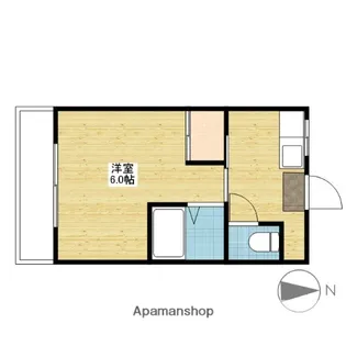 アーバンライフ泉田 Ⅱ棟【242号室】の間取り