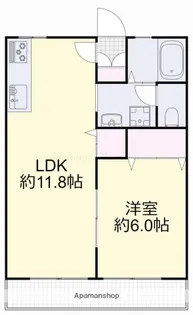 Kハウス B棟【2階】の間取り