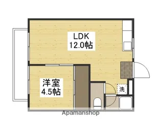 コーポ天神【2階】の間取り