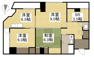 柳町マンション【2階】の間取り