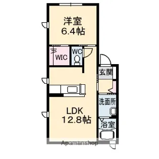 グラシアス・セゾン D棟【1階】の間取り