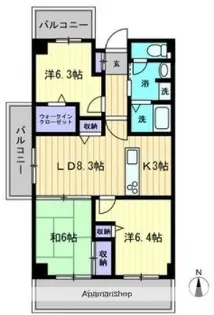 ホーフ パルク【4階】の間取り