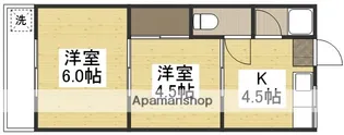 野田マンション A棟【23号室】の間取り