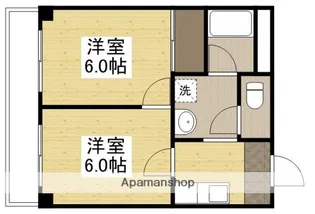 グローバル松島【2階】の間取り