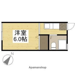 エフシリーズ日ノ出町 A棟【102号室】の間取り