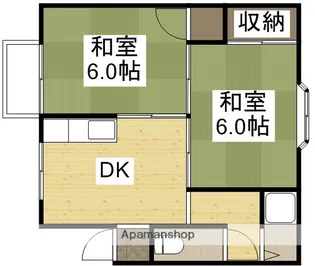 サンパレスクロズミA【2階】の間取り