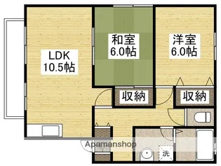 ハイカムールタカハシB【B101号室】の間取り