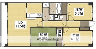 アルファステイツ老松町弐番館【6階】の間取り