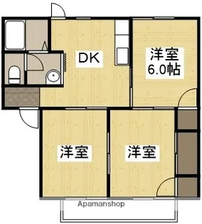 笹ヶ瀬バークレイC【2階】の間取り