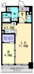 アルファレガロ西古松【9階】の間取り