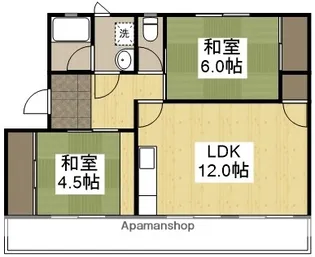 コンフォール操風【101号室】の間取り