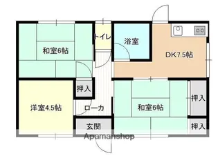岡山県岡山市南区福吉町【一戸建】の間取り