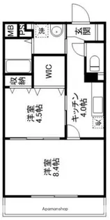 ASプレミアム表町【8階】の間取り