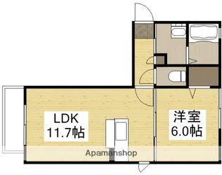 ラ・パルテール新屋敷 Ⅰ【1階】の間取り