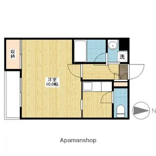 フォーラム伊島 二番館【1階】の間取り