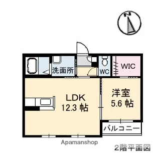 シャーメゾン ブローディア【2階】の間取り