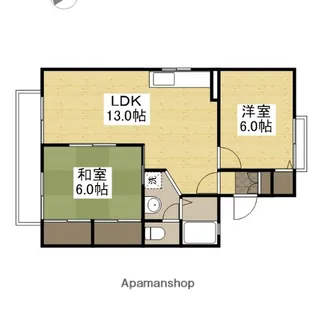 エントピア学南B【1階】の間取り