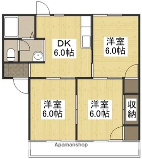 笹ヶ瀬バークレイD【1階】の間取り