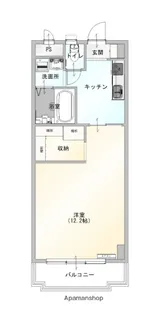 アスティオン鹿田【1階】の間取り