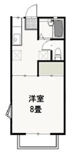 レーベンハイツ【205号室】の間取り