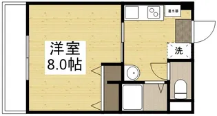 グレースシャトル本町D棟【102号室】の間取り
