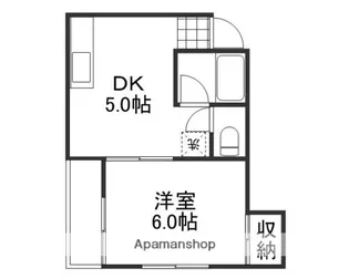 サンツボイ【C号室】の間取り