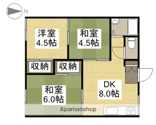 コーポバラC【201号室】の間取り