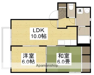 キャトルセゾンD【1階】の間取り