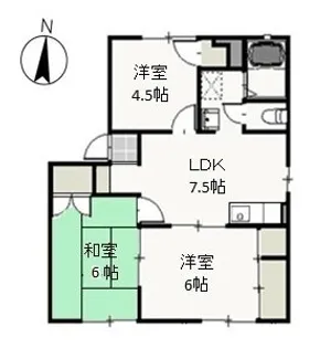 シティクレスト D【1階】の間取り