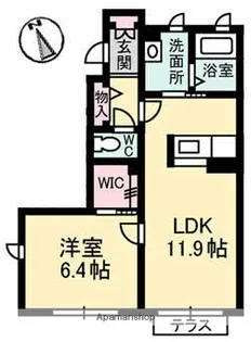 プリマヴェーラ A棟【1階】の間取り